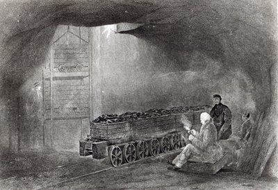 I kolgruvan, illustration från 