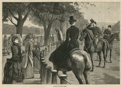 I raden; Rotten Row, Hyde Park, London av English School