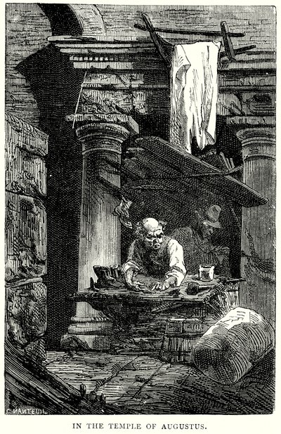 I Augustus tempel (gravyr) av English School