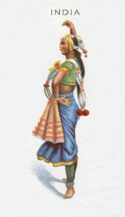 Indien, cigarettkort, 1915 av English School