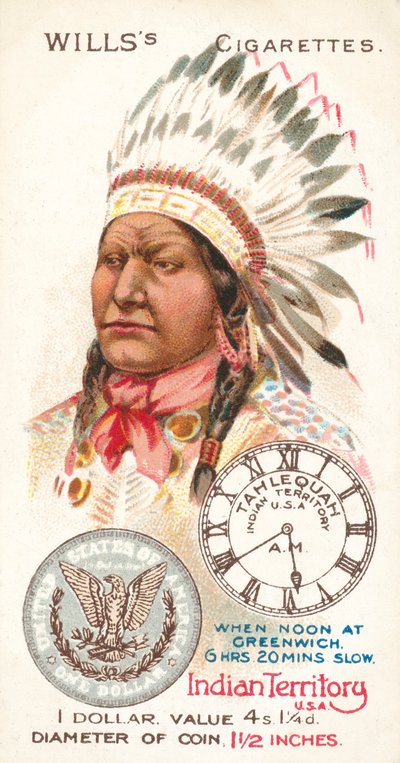 Indian Territory, USA, Dollar (chromolitho) av English School