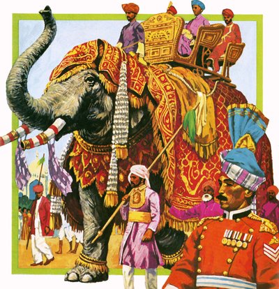 Indisk elefant av English School