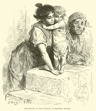 Einwohner des Vororts Marcena, Sevilla von English School