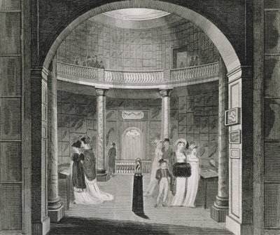 Interiörvy av Leverian-museet, 1806 av English School