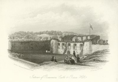 Interiör av Beaumaris Castle och Baron Villa av English School