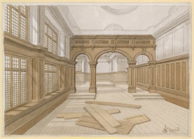 Interiör av Old Amiralty Court, Doctor Commons av English School