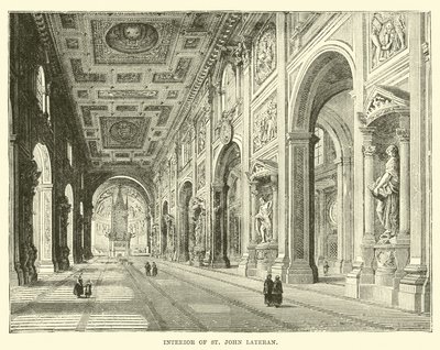 Interiör av St John Lateran av English School