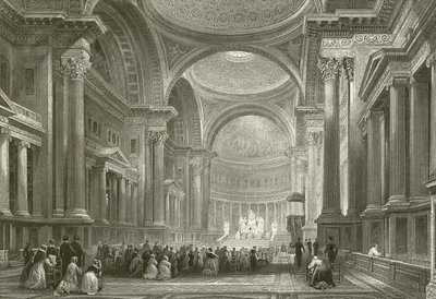 Interiör av The Madeleine - Paris av English School