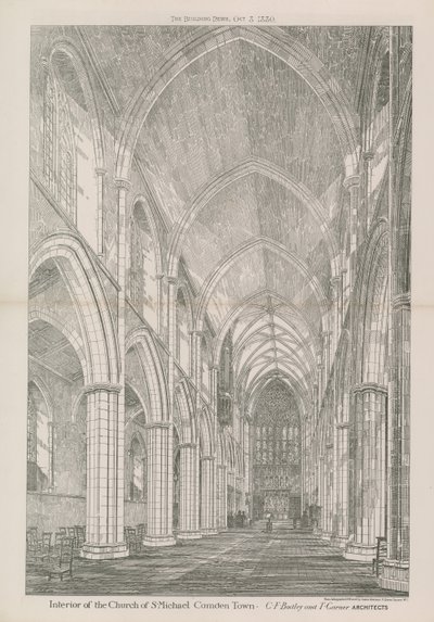 Interiör av kyrkan St Michael av English School