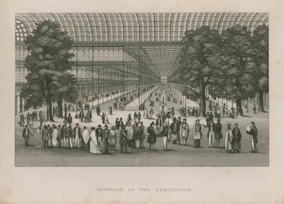 Interiör av den stora utställningen, 1851 av English School
