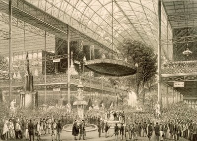 Interiör av den stora utställningen, Grand State invigning 1 maj 1851 av English School