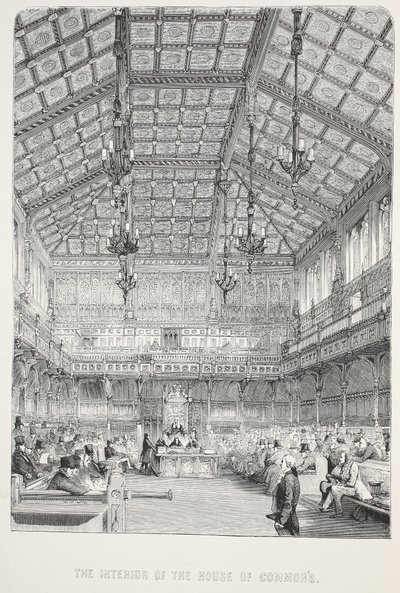 Interiör av underhuset av English School
