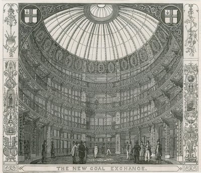 Interiör av New Coal Exchange, Thames Street av English School