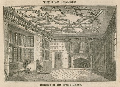 Interiör av Star Chamber, Westminster av English School