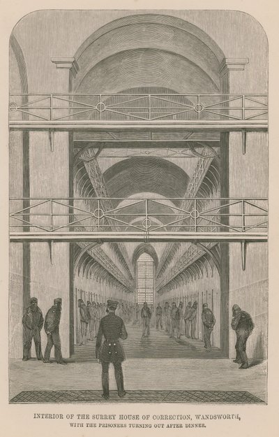 Interiör av Surrey House of Correction av English School