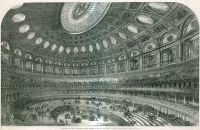 Interiör av den föreslagna Royal Albert Hall av English School