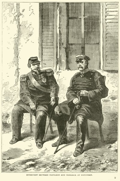 Intervju mellan Napoleon och Bismarck i Donchery, september 1870 av English School