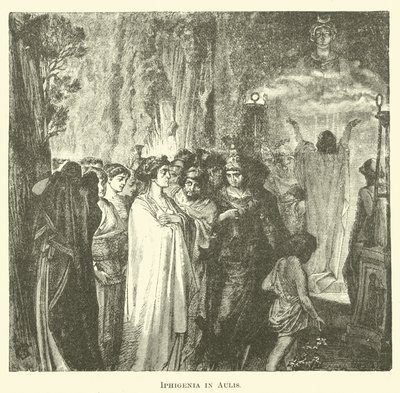Iphigenia i Aulis (gravyr) av English School