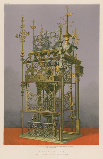 Iron Work av Mrs W Mc Farlane and Co, Glasgow av English School