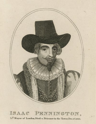 Isaac Pennington, borgmästare i London av English School