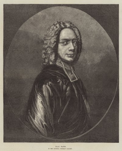 Isaac Watts, i National Portrait Gallery (gravyr) av English School