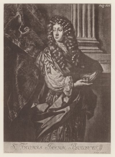 Isham, sir Thomas (litho) av English School