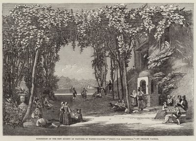 Italien, La Saltarella (gravyr) av English School