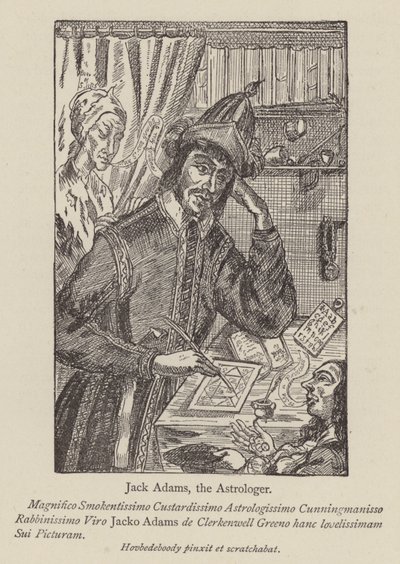 Jack Adams, astrologen (gravyr) av English School