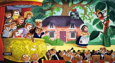 Jack and the Beanstalk bevakas av nallar av English School