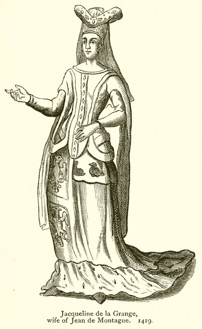 Jacqueline de la Grange, fru till Jean de Montague. 1419 av English School
