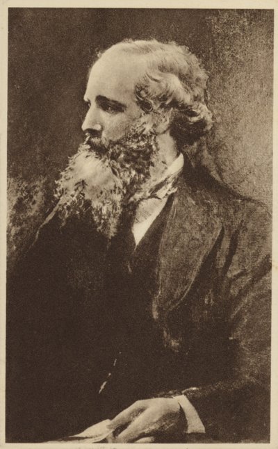 James Clerk Maxwell (1831-1879), skotsk teoretisk fysiker (litografi) av English School