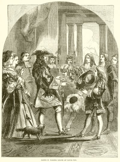 Jakob II. tar avsked med Ludvig XIV av English School