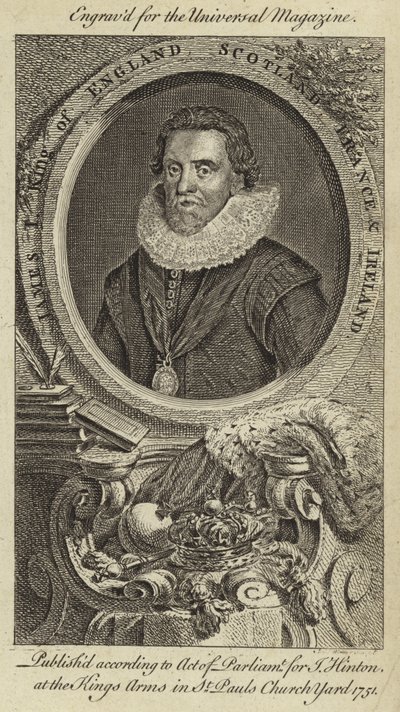 James I, kung av England, Skottland, Frankrike och Irland av English School
