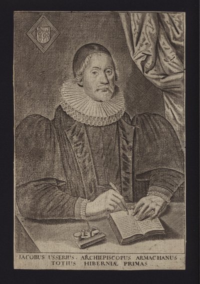 James Ussher, irländsk protestantisk präst (gravyr) av English School