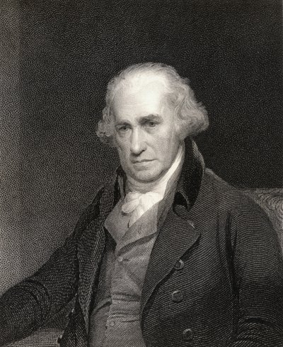James Watt (1736-1819) från Gallery of Portraits, publicerad 1833 av English School