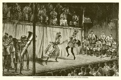 Javanesisk Drame.--Theater of Moros-Moros av English School