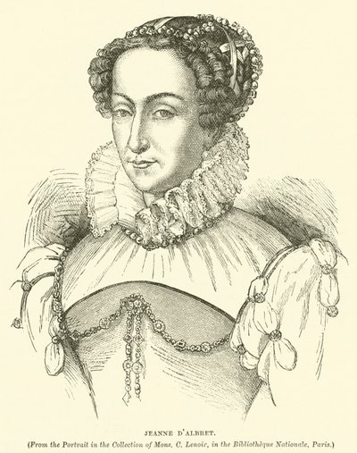 Jeanne av Albret (gravyr) av English School