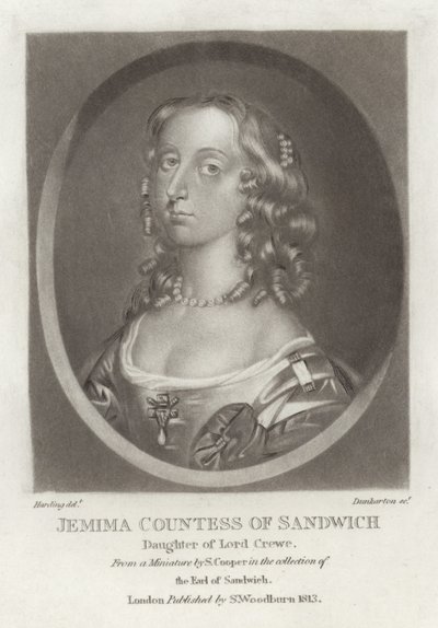 Jemima grevinna av Sandwich av English School