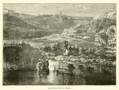 Jerusalem från En Rogel av English School