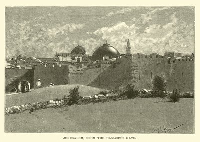 Jerusalem, från Damaskusporten av English School