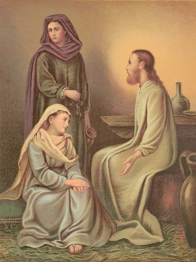 Jesus Kristus i Martas och Marias hus av English School