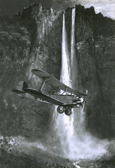Jim Angels upptäckt av det som kom att kallas Angel Falls i Venezuela av English School