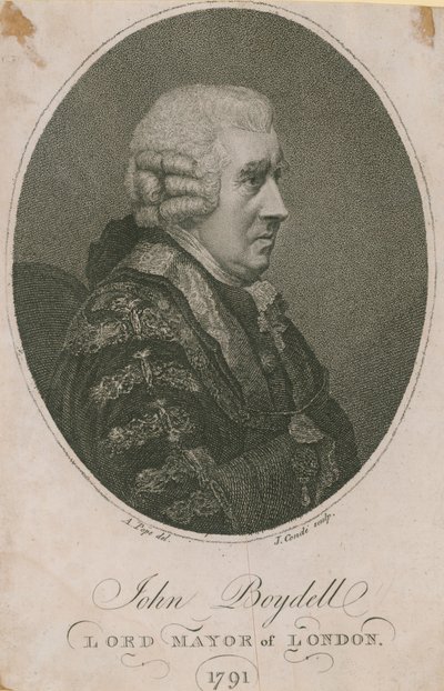 John Boydell, borgmästare i London 1785 av English School