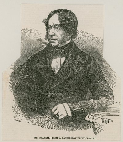John Braham, sångare; från en daguerreotypi av Claudet av English School