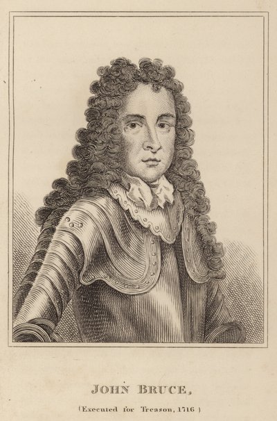 John Bruce, avrättad för förräderi, 1716 av English School