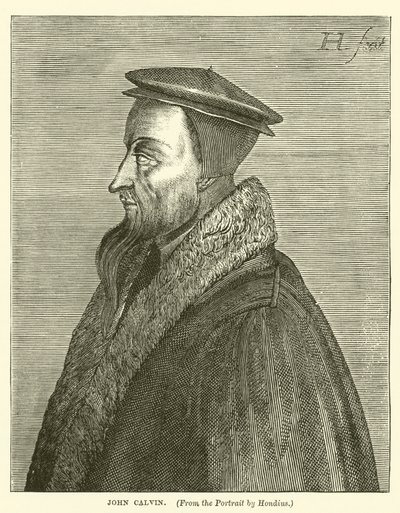 John Calvin (gravyr) av English School