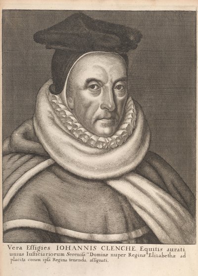 John Clenche, från Historical Memorials of the English Laws av William Dugdale, London 1666 av English School