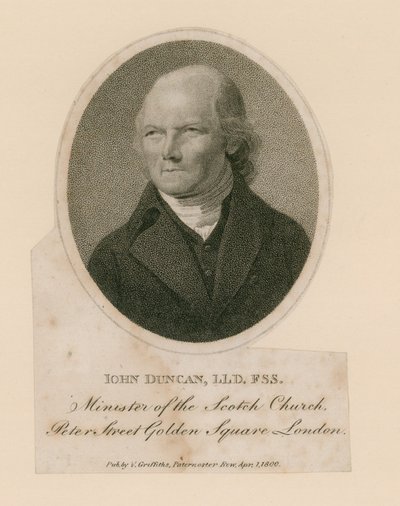 John Duncan, minister för Scotch Church, Peter Street, Golden Square, London av English School