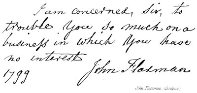 John Flaxman, (skulptör) av English School