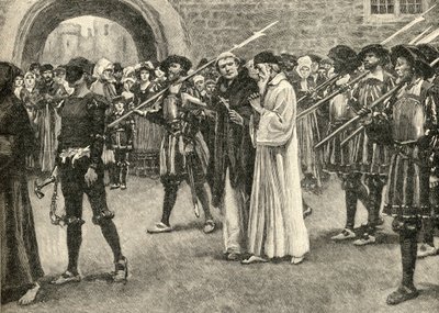 John Frith (1503-33) på väg till sitt martyrskap av English School